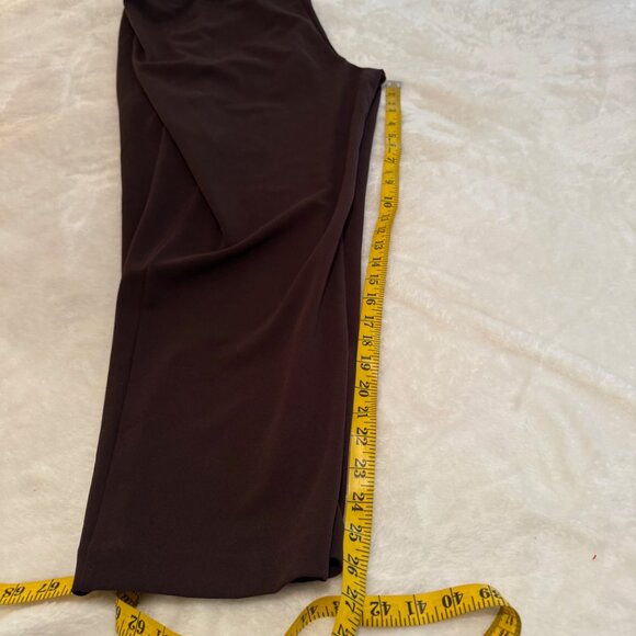 Catherines Dark Brown Crepe Knit Pull On Slacks Size 1XWP (18/20) NWT - Picture 14 of 15